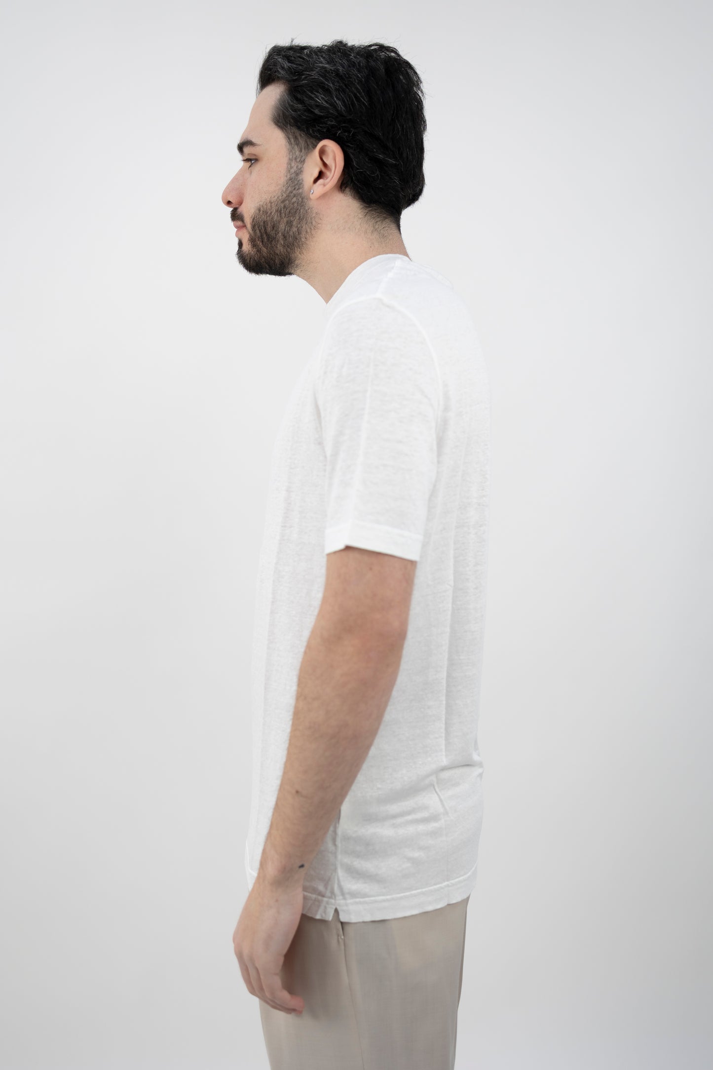 T-SHIRT LINO BIANCA TSMC JERLIN U001  Filippo De Lurentiis