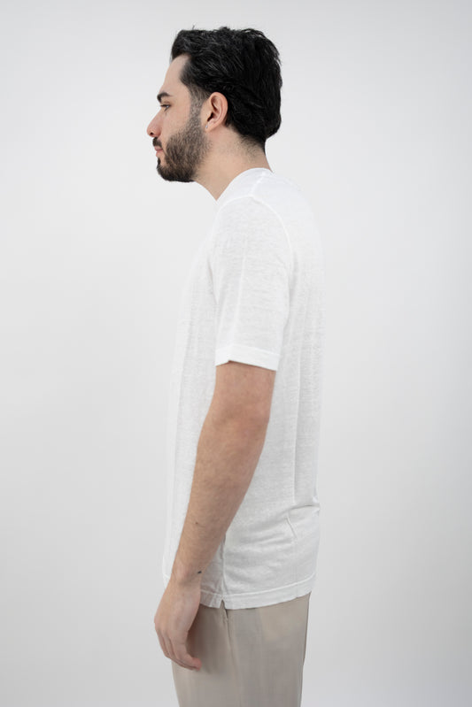 T-SHIRT LINO BIANCA TSMC JERLIN U001  Filippo De Lurentiis