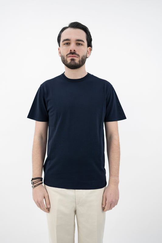 T-SHIRT DRY COTTON BLU NOTTE DF0307 23 DANIELE FIESOLI