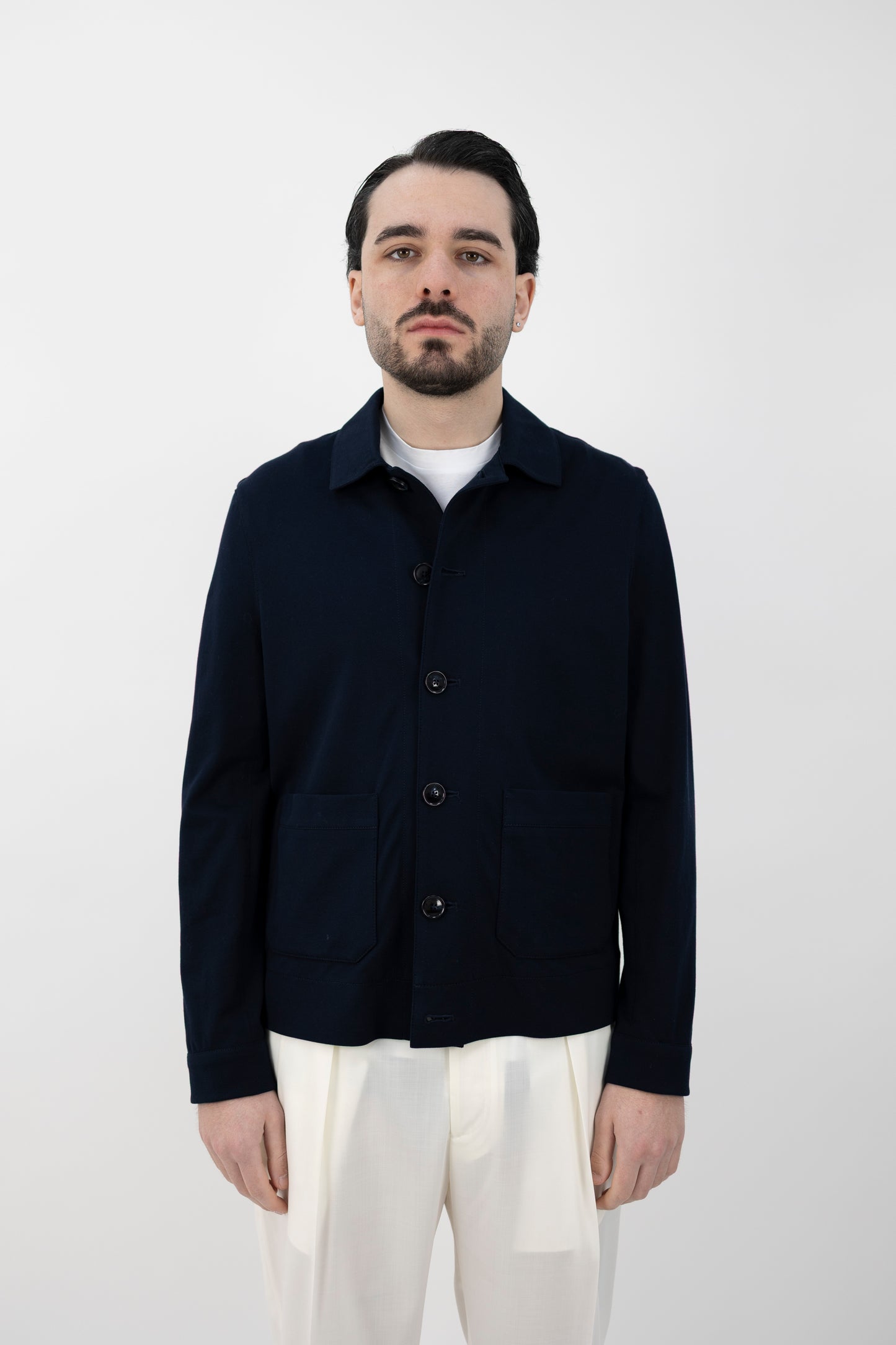 SHIRT JACKET BLU CN5179 447 CIRCOLO 1901
