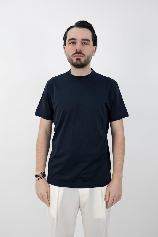 T-SHIRT JERSEY BLU 261PT1001 Pietra Salata