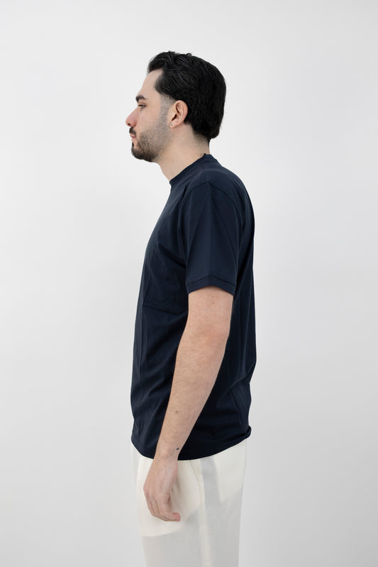 T-SHIRT JERSEY BLU 261PT1001 Pietra Salata