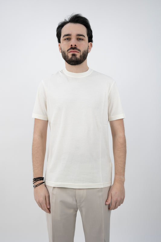 T-SHIRT  TSMC/JCREPE AVORIO U031 Filippo De Lurentiis