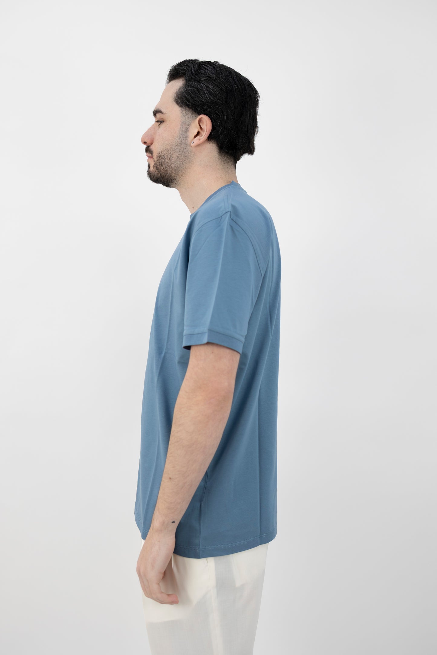 T-SHIRT JERSEY AVIO 261PT1001 BLU AVION Pietra Salata