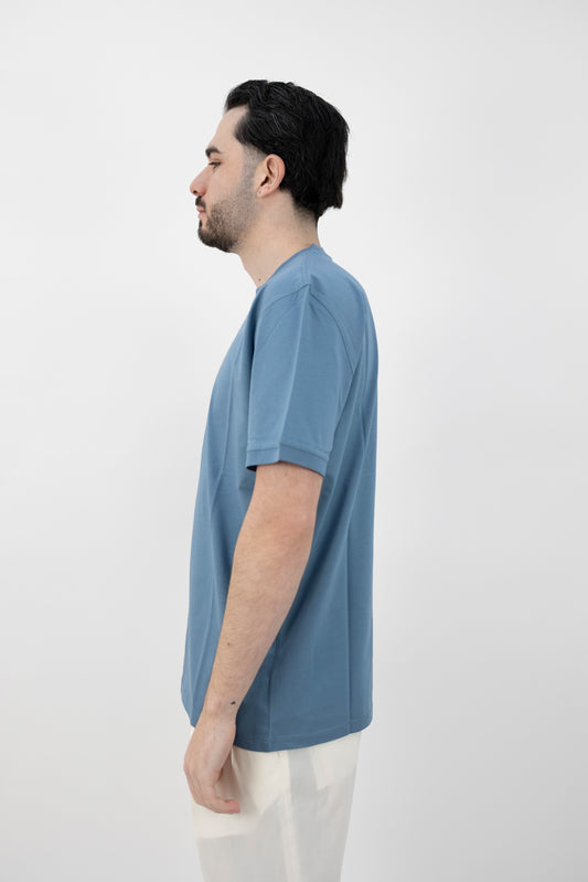T-SHIRT JERSEY AVIO 261PT1001 BLU AVION Pietra Salata