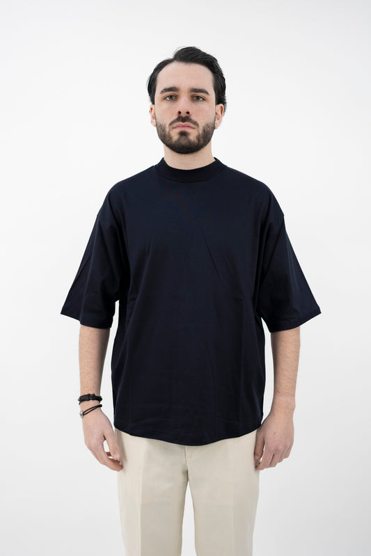 T-SHIRT OVER  BLU SCURO DF0700 24 DANIELE FIESOLI