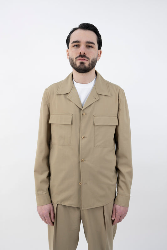 GIACCA CAMICIA JOHNQD BEIGE 300082 153 Quattro decimi BY Briglia