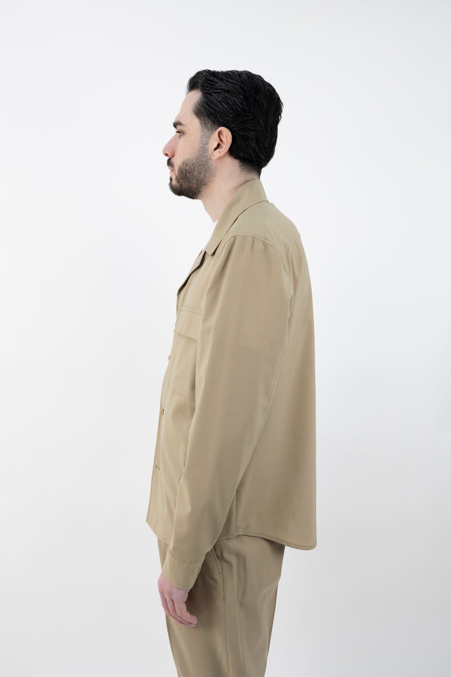 GIACCA CAMICIA JOHNQD BEIGE 300082 153 Quattro decimi BY Briglia