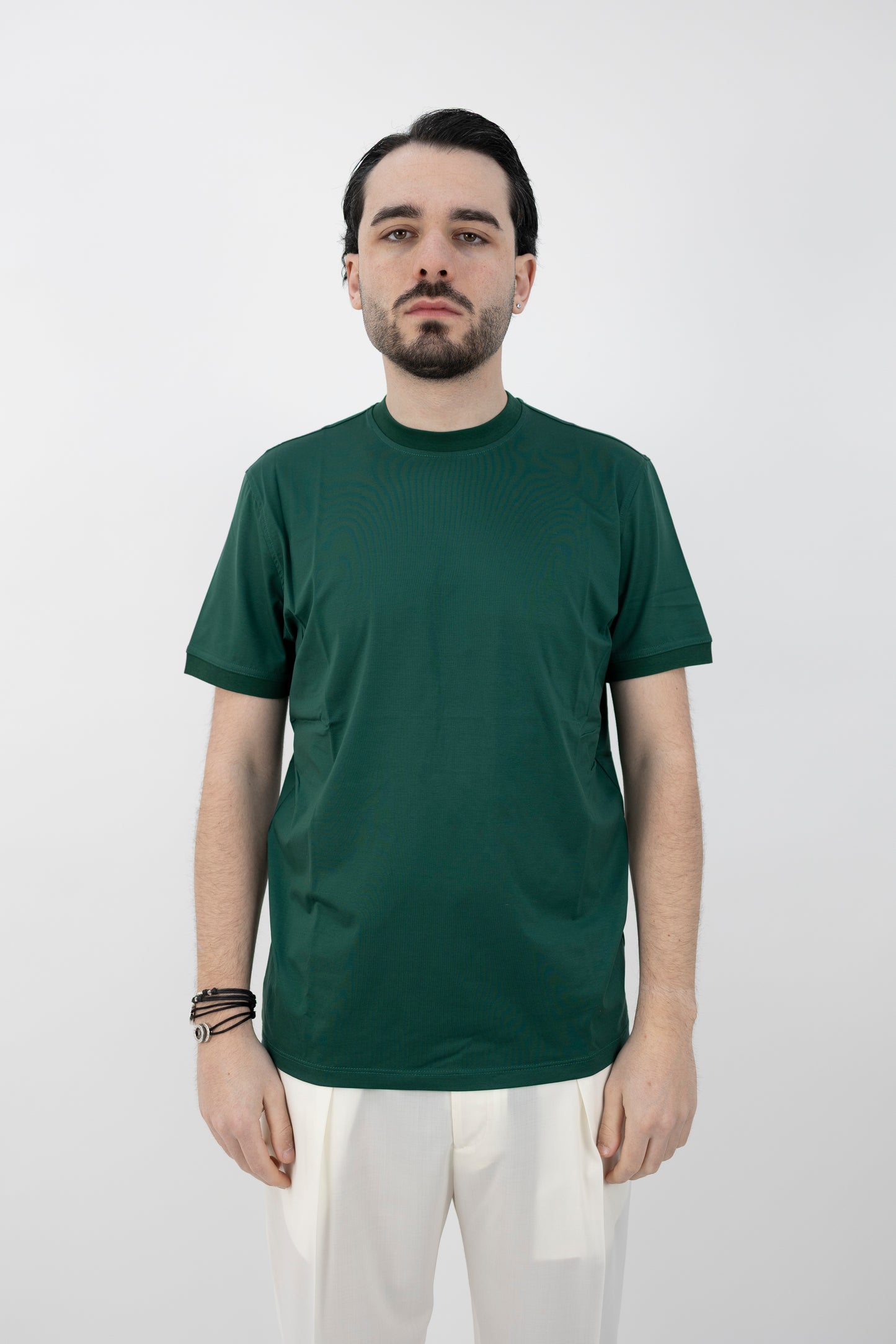 T-SHIRT JERSEY VERDE 261PT1001 Pietra Salata