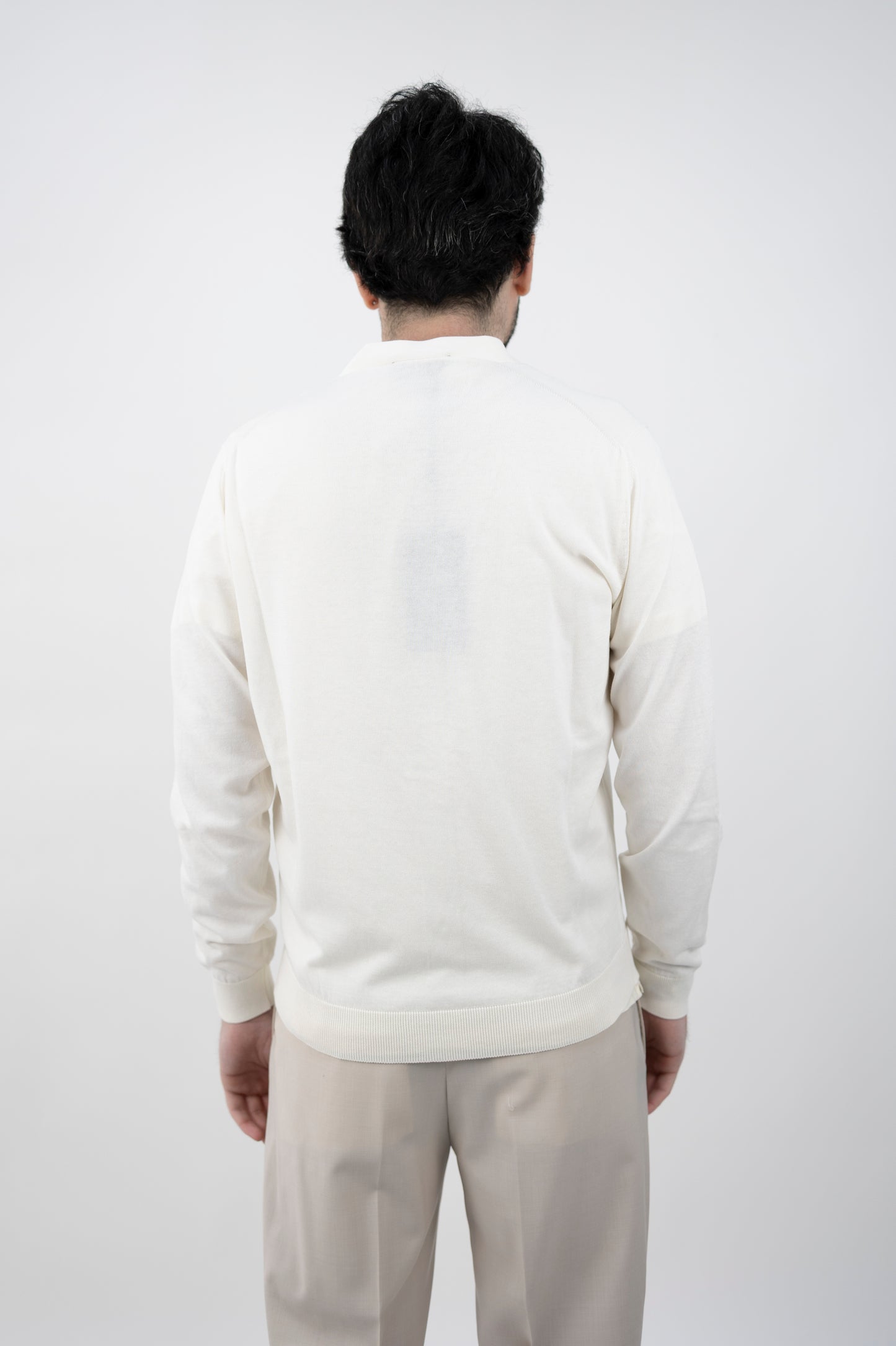CARDIGAN CREPE LATTE CB1ML CR14R  020 Filippo De Lurentiis