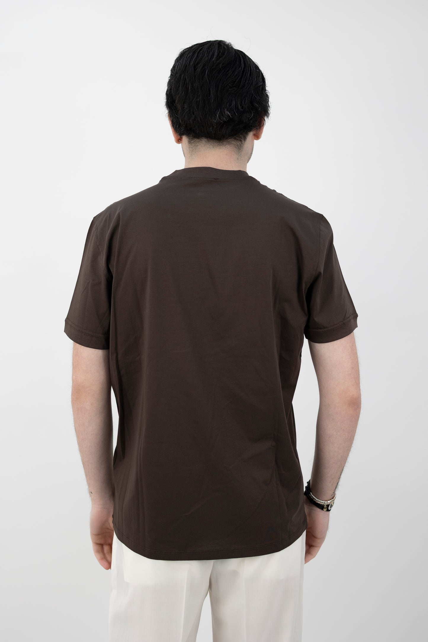 T-SHIRT JERSEY MORO 261PT1001 MARRONE Pietra Salata