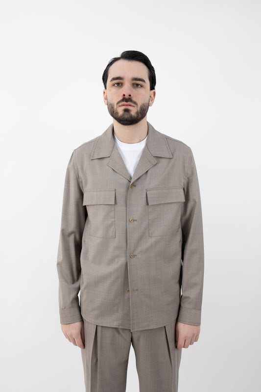 GIACCA CAMICIA JOHNQD BISQUIT 300108 036 Quattro decimi BY Briglia