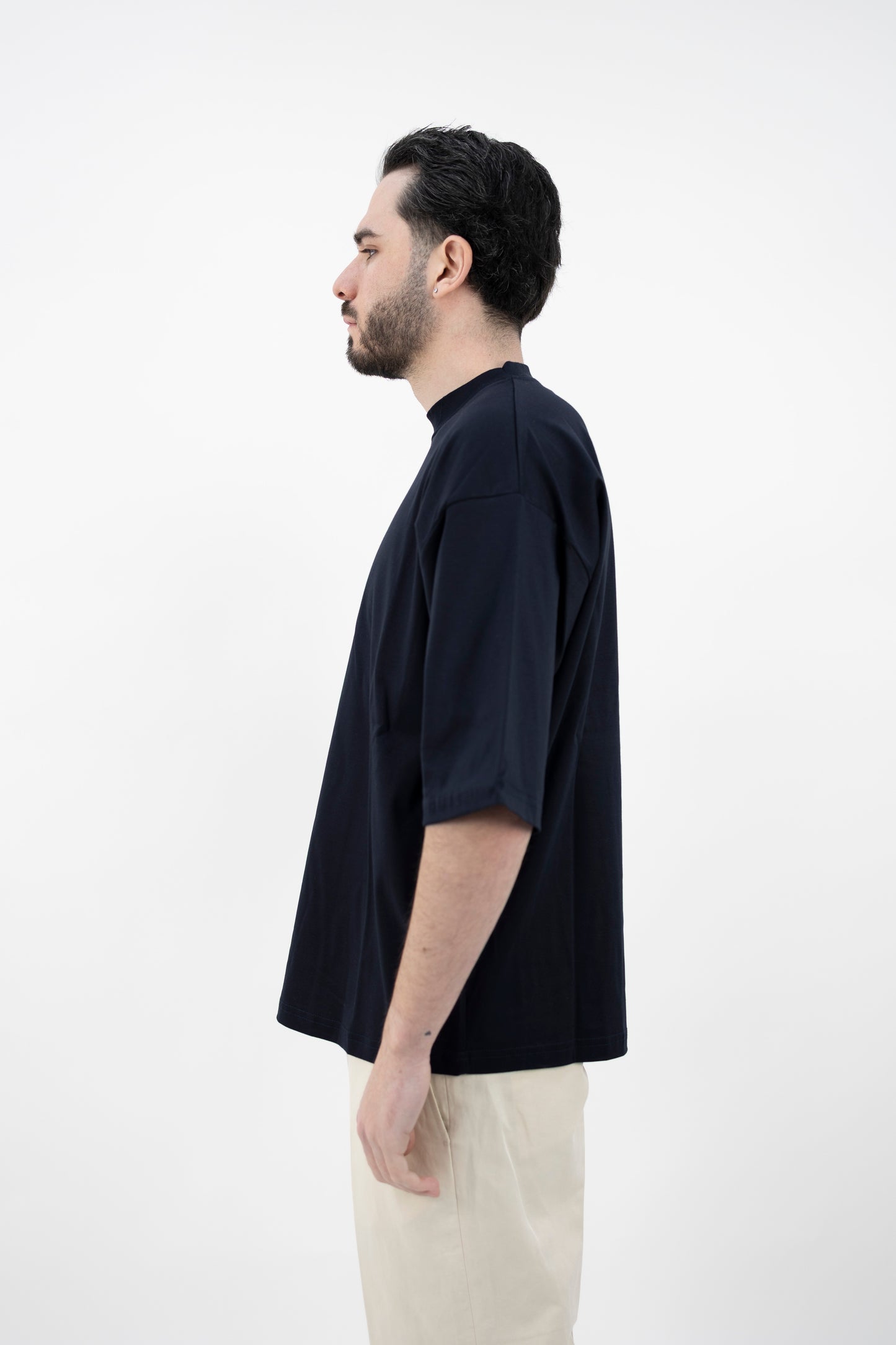 T-SHIRT OVER  BLU SCURO DF0700 24 DANIELE FIESOLI