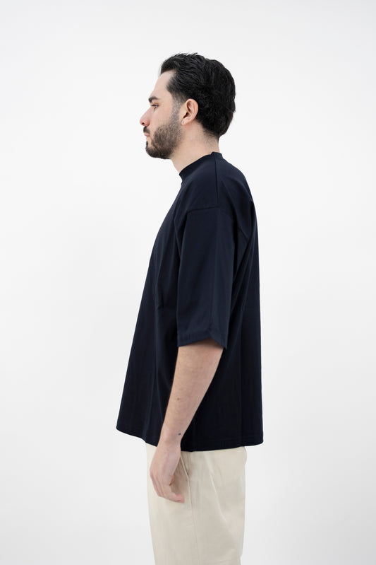 T-SHIRT OVER  BLU SCURO DF0700 24 DANIELE FIESOLI