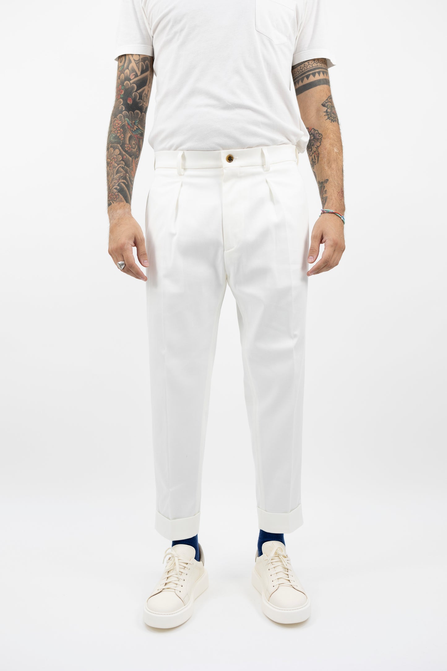 Pantalone CHIAIA bianco TS1660X WHITE BERWICH