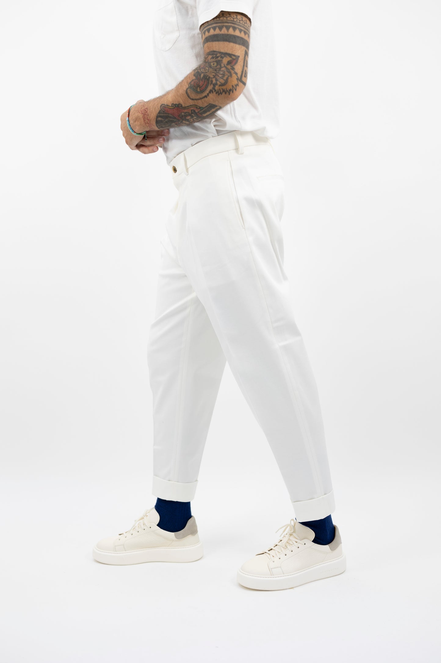 Pantalone CHIAIA bianco TS1660X WHITE BERWICH