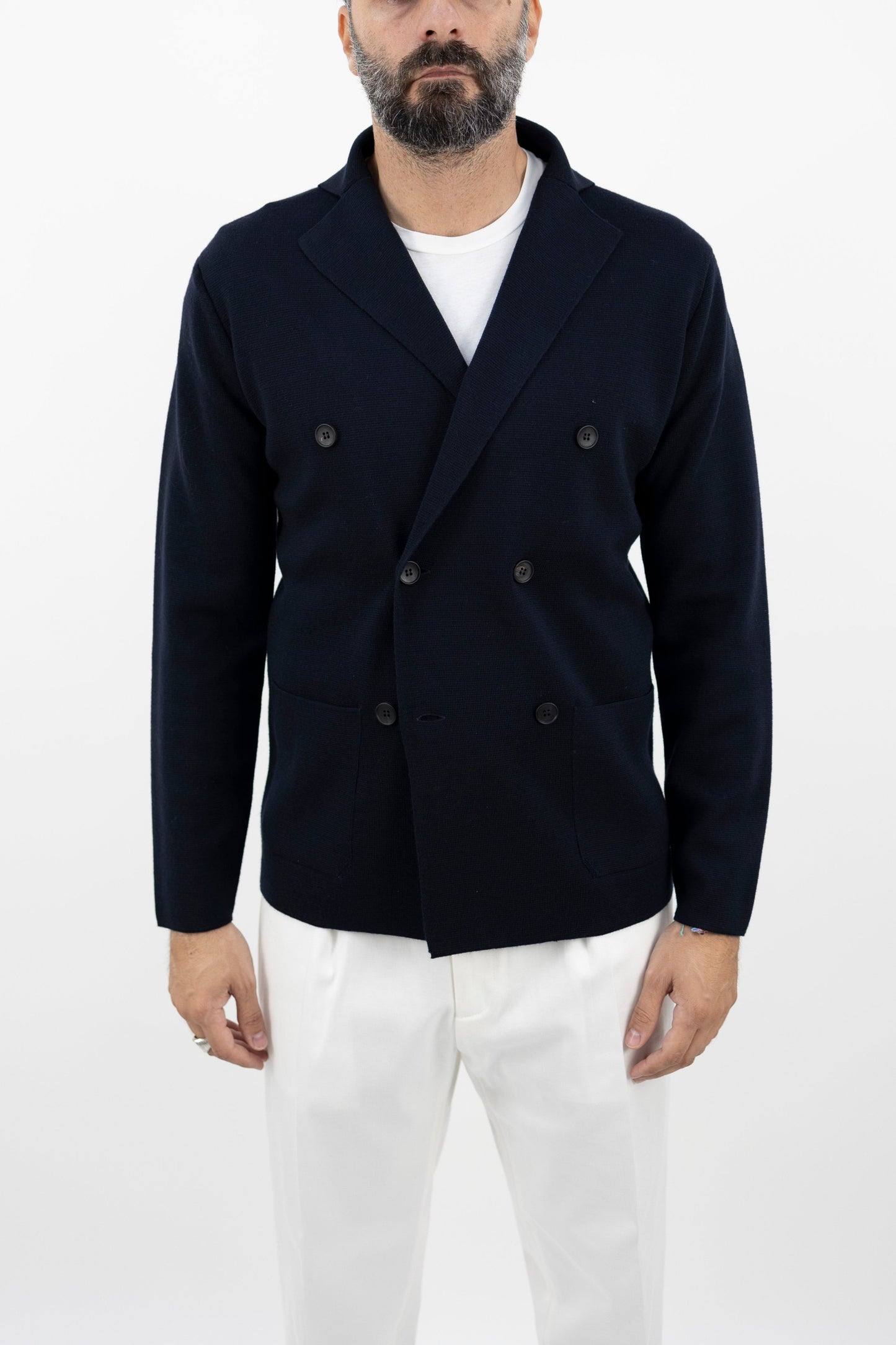 Giacca in lana navy RJMLDPT WM14M 890  Filippo De Laurentis