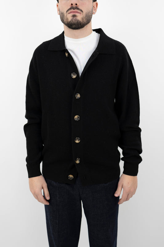 Cardigan M PLK ESSENTIAL BLACK TOOCO