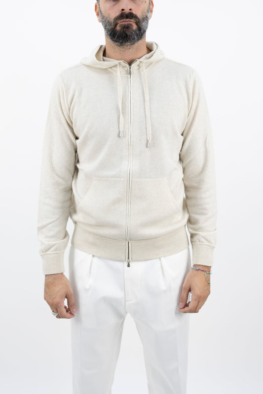 Maglia full zip lana FH1ML2AT WC12R 030 Filippo De Laurentis