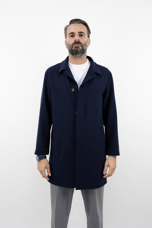 Cappotto monopetto blu LOCO 4023 HEVO'