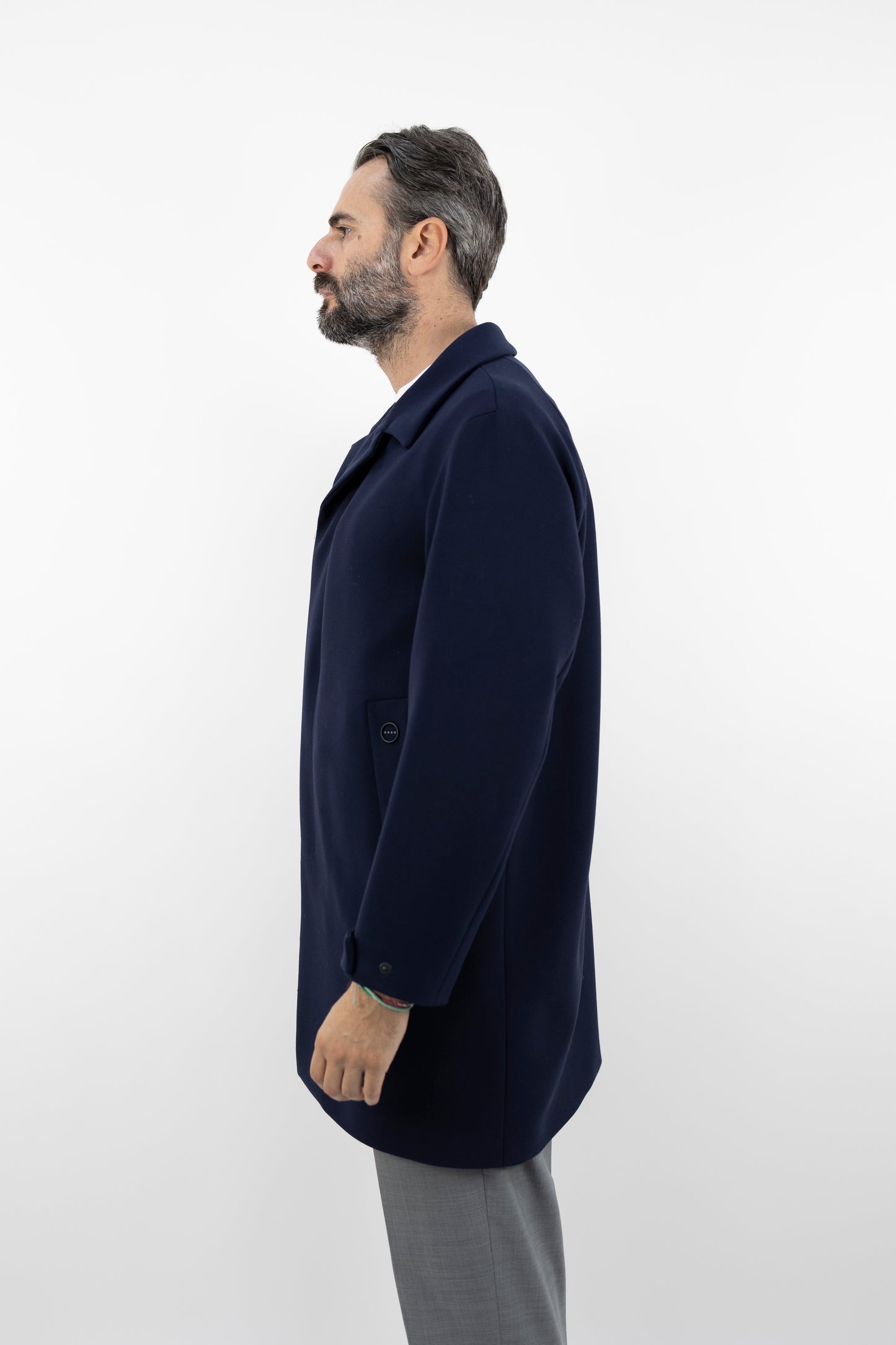 Cappotto monopetto blu LOCO 4023 HEVO'