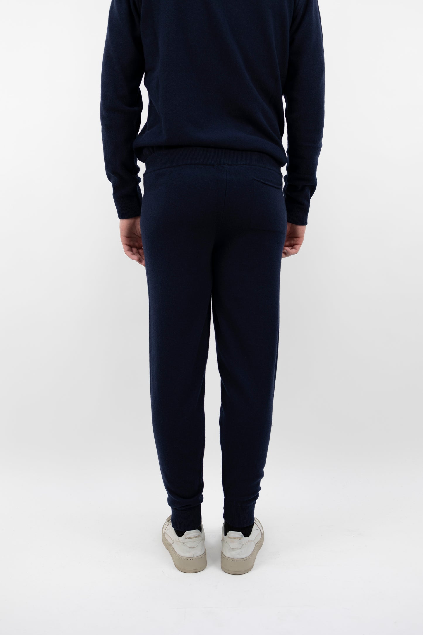 Pantalone joggers in lana e cashmere blu DF0034/P 23 DANIELE FIESOLI