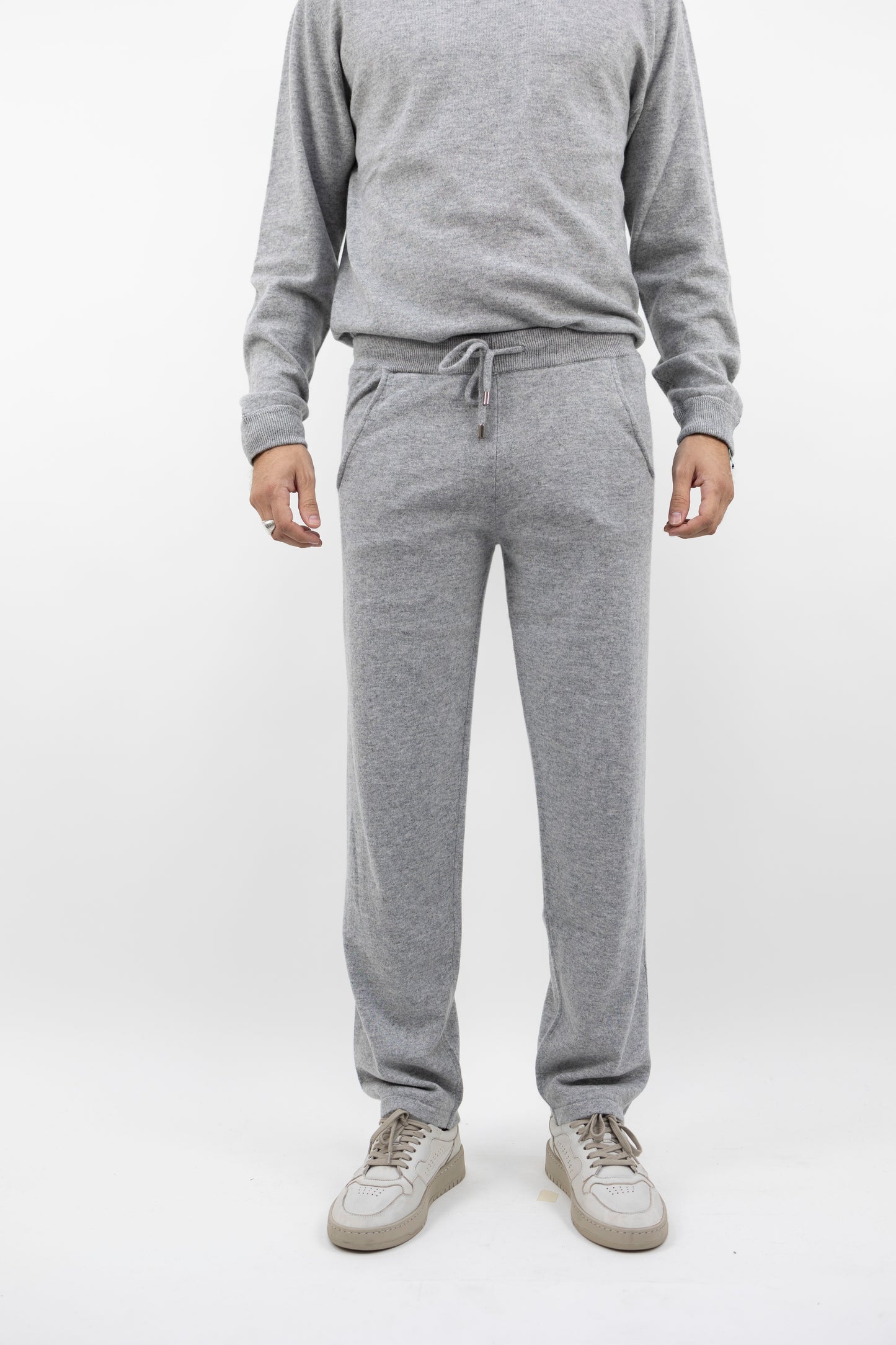 Pantalone joggers cashmere grigio SE9022 10 DANIELE FIESOLI