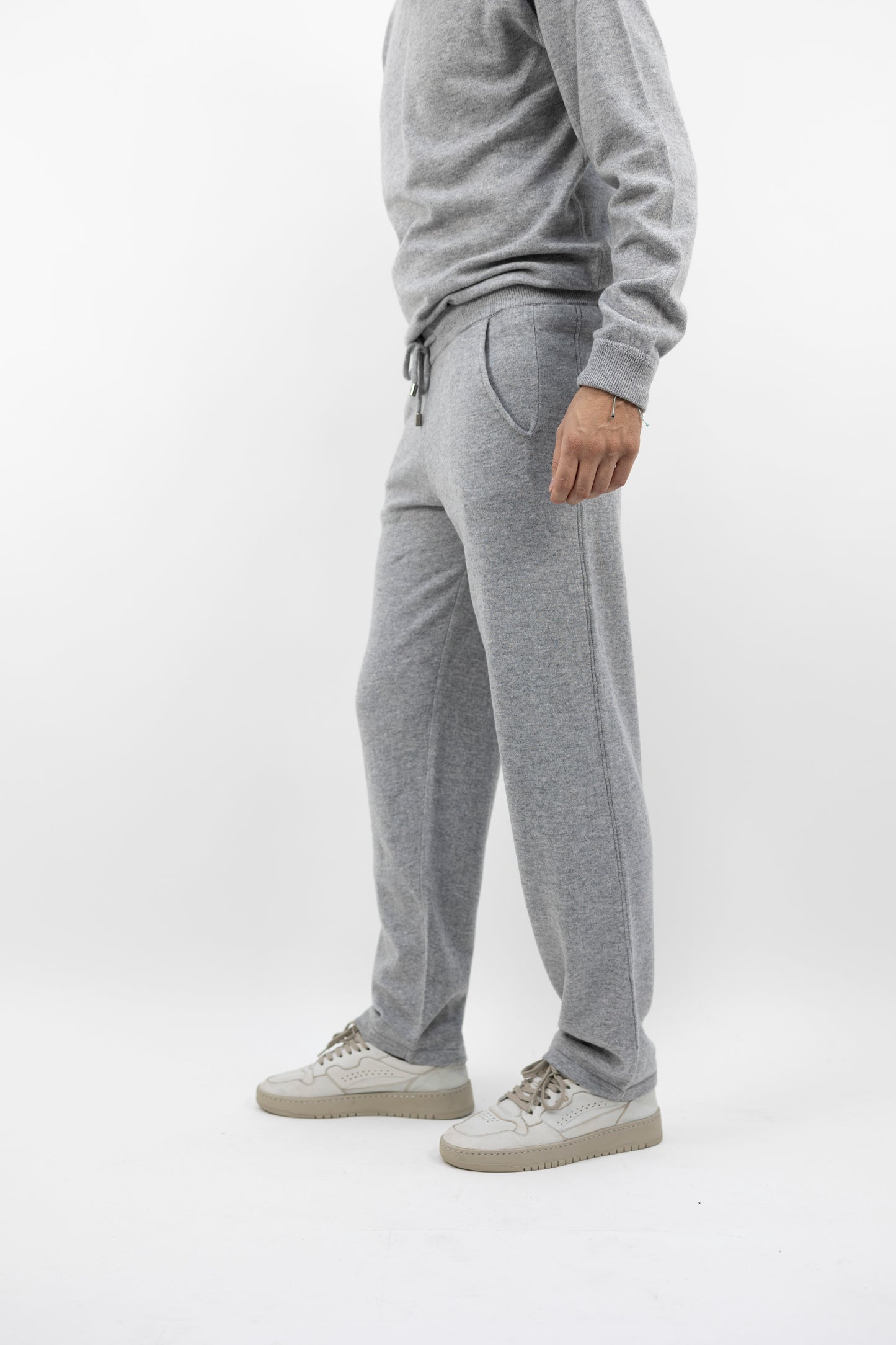 Pantalone joggers cashmere grigio SE9022 10 DANIELE FIESOLI