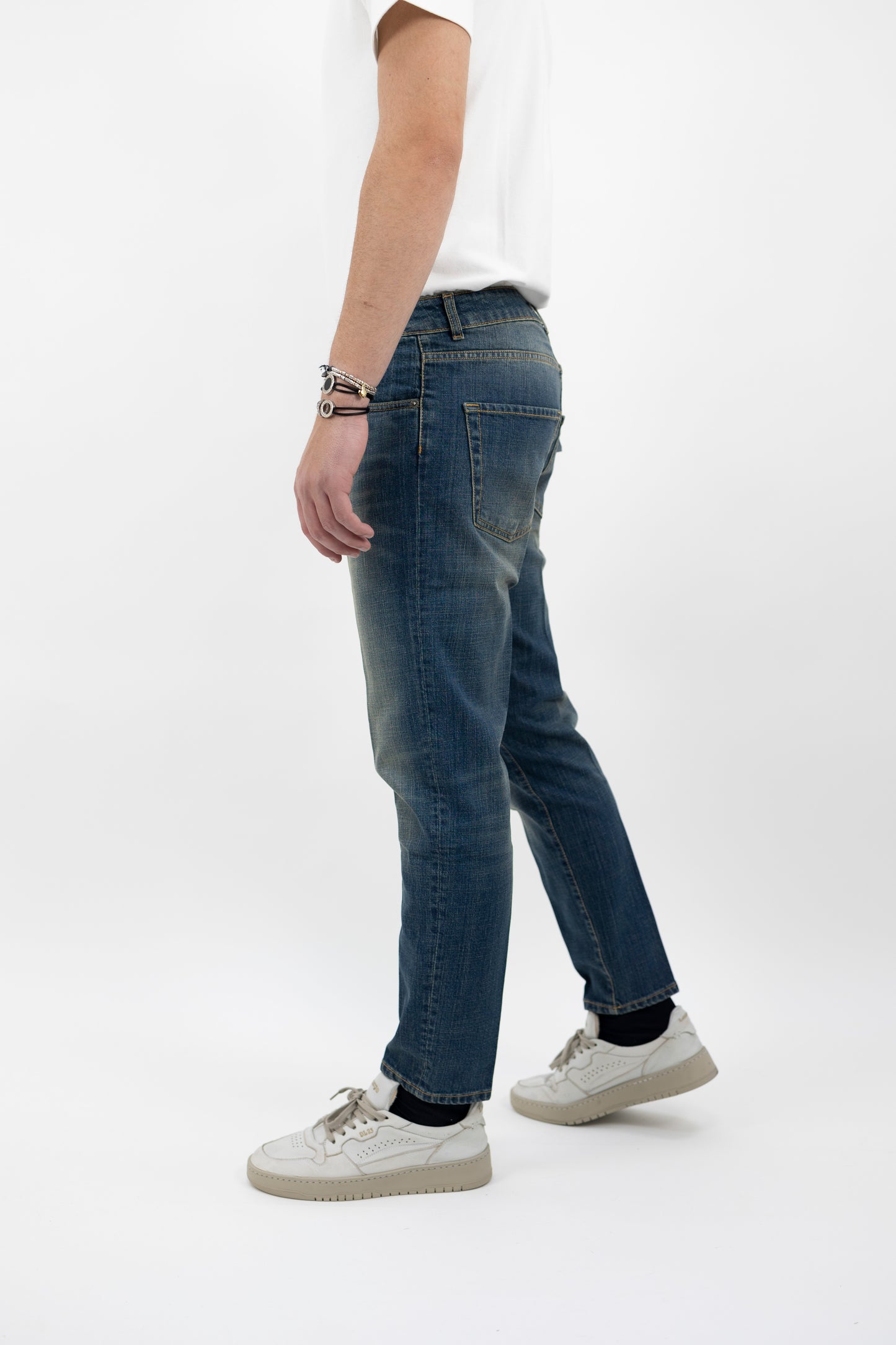 Jeans blu sabbiato sfumato ANDREAT176/102 vandom