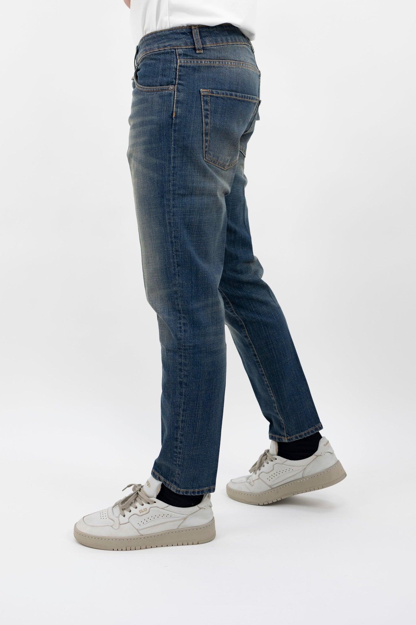 Jeans blu sabbiato sfumato ANDREAT176/102 vandom