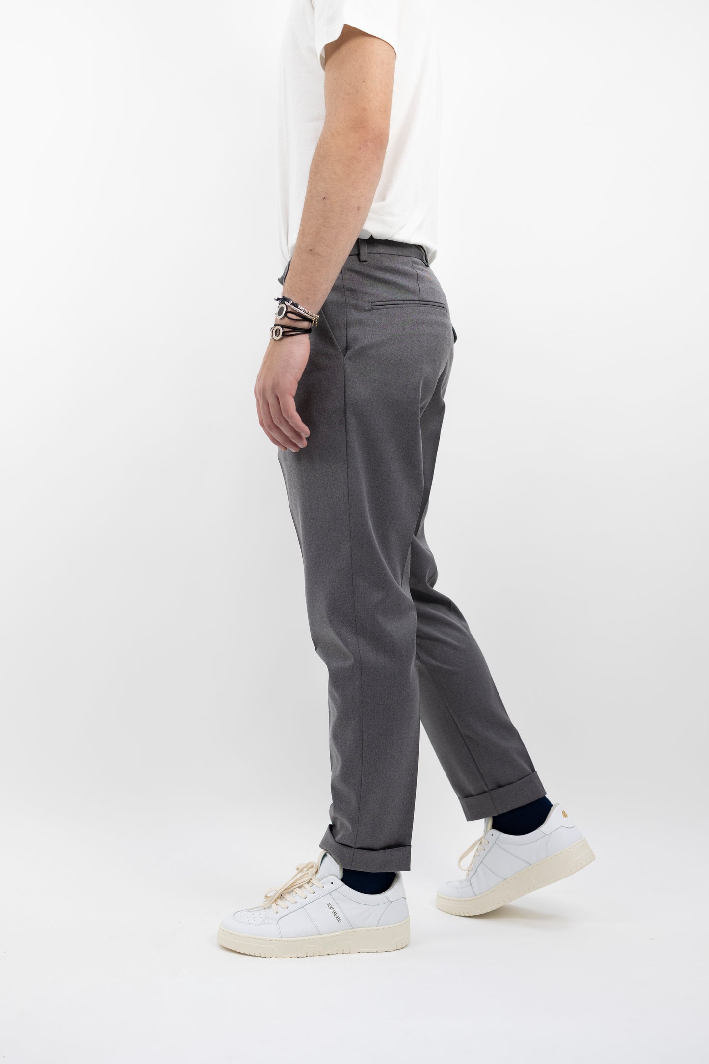 Pantalone in lana grigio PECHINO/112 BONHEUR