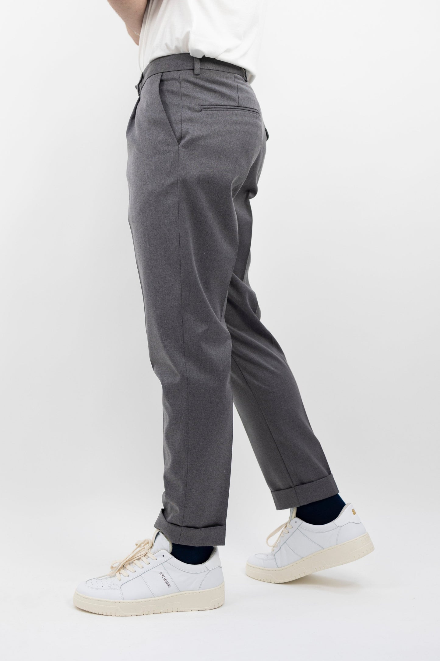 Pantalone in lana grigio PECHINO/112 BONHEUR