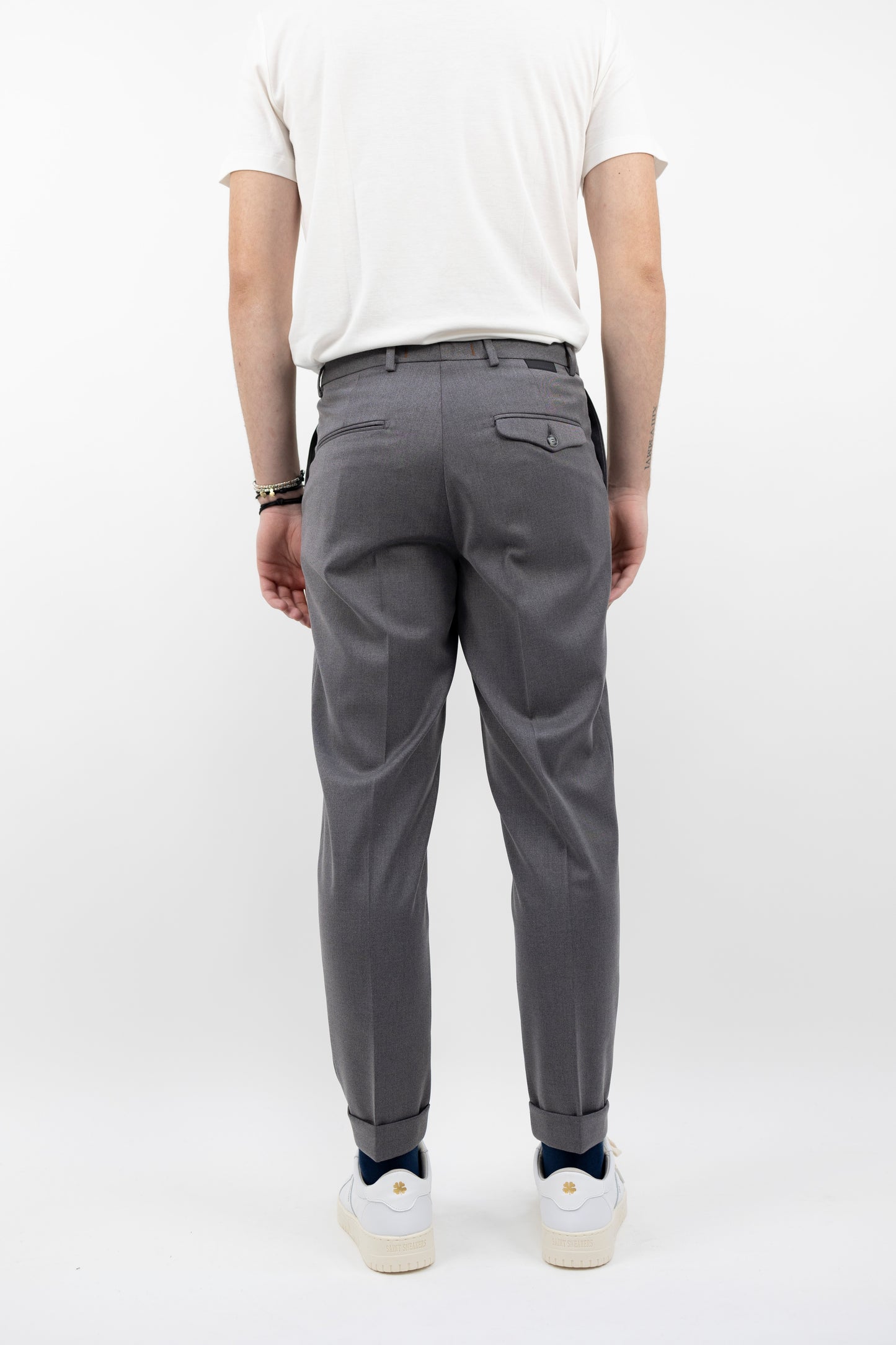 Pantalone in lana grigio PECHINO/112 BONHEUR