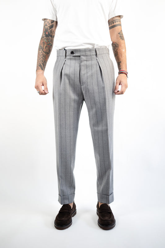 PANTALONE CHIAIA GESSATO GREY BERWICH