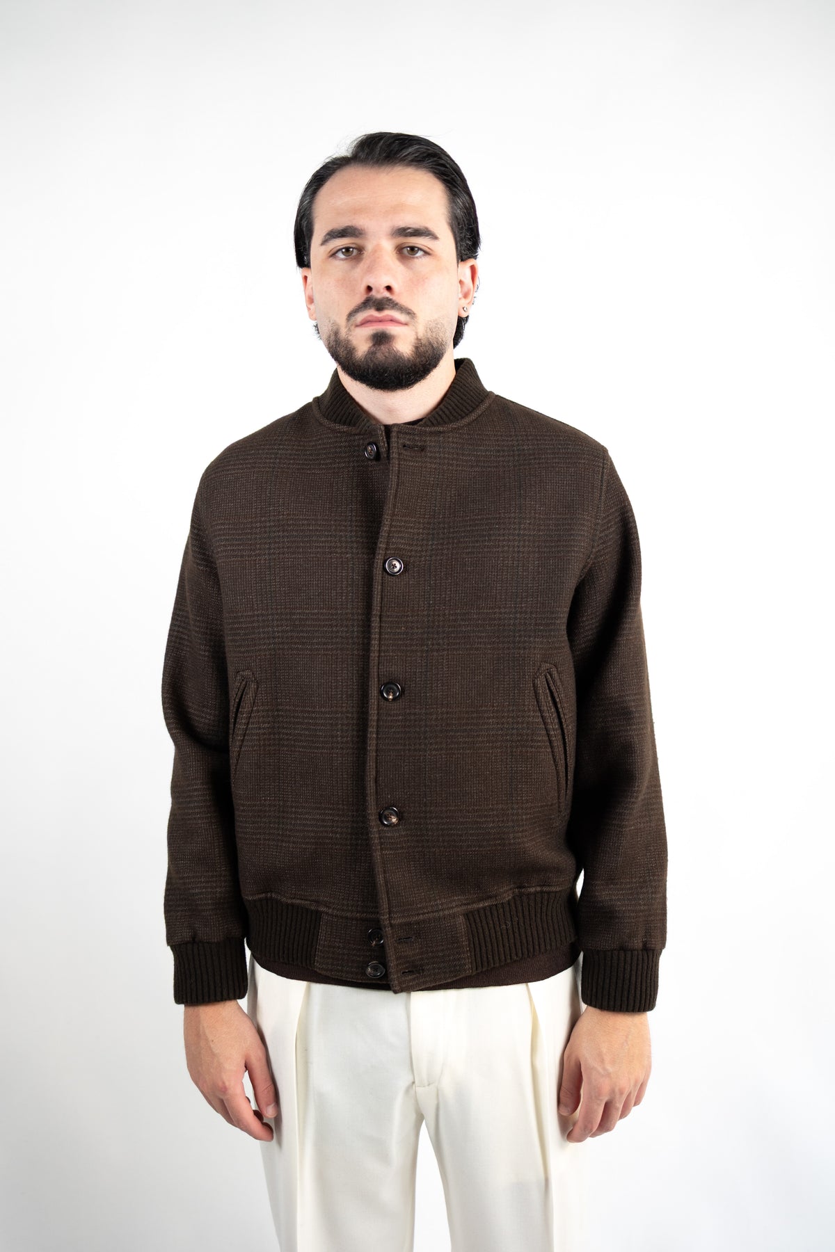 BOMBER WOOL CHECK - CIRCOLO 1901
