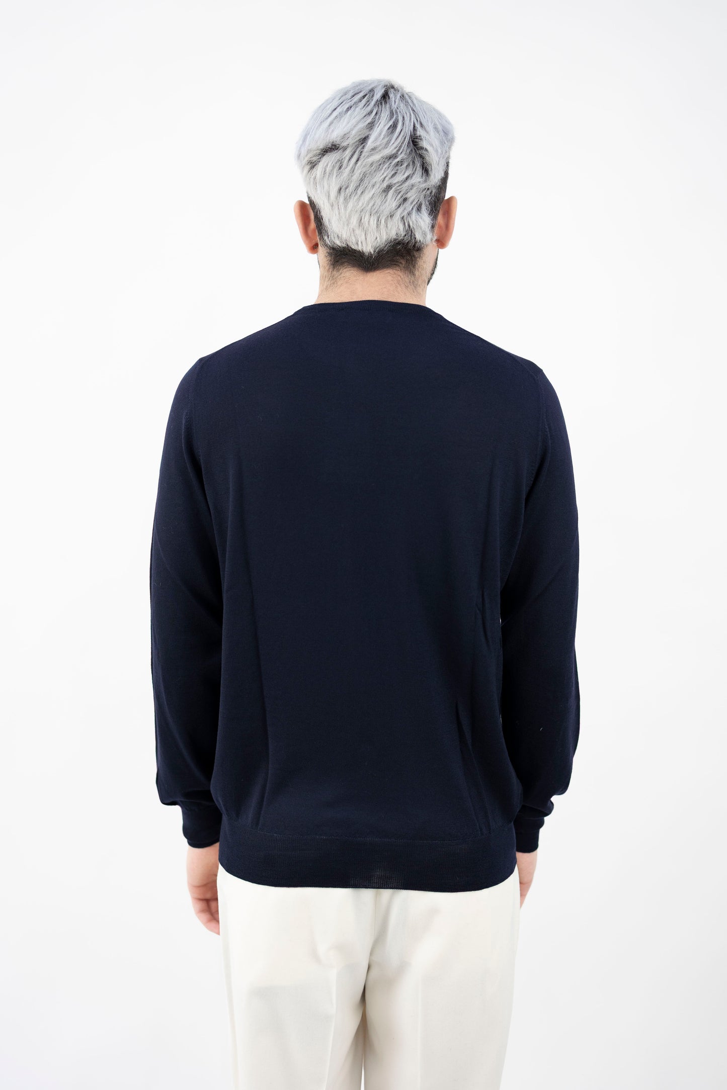 GIROCOLLO IN LANA TASMANIA NAVY 45167/14790 598 GRAN SASSO