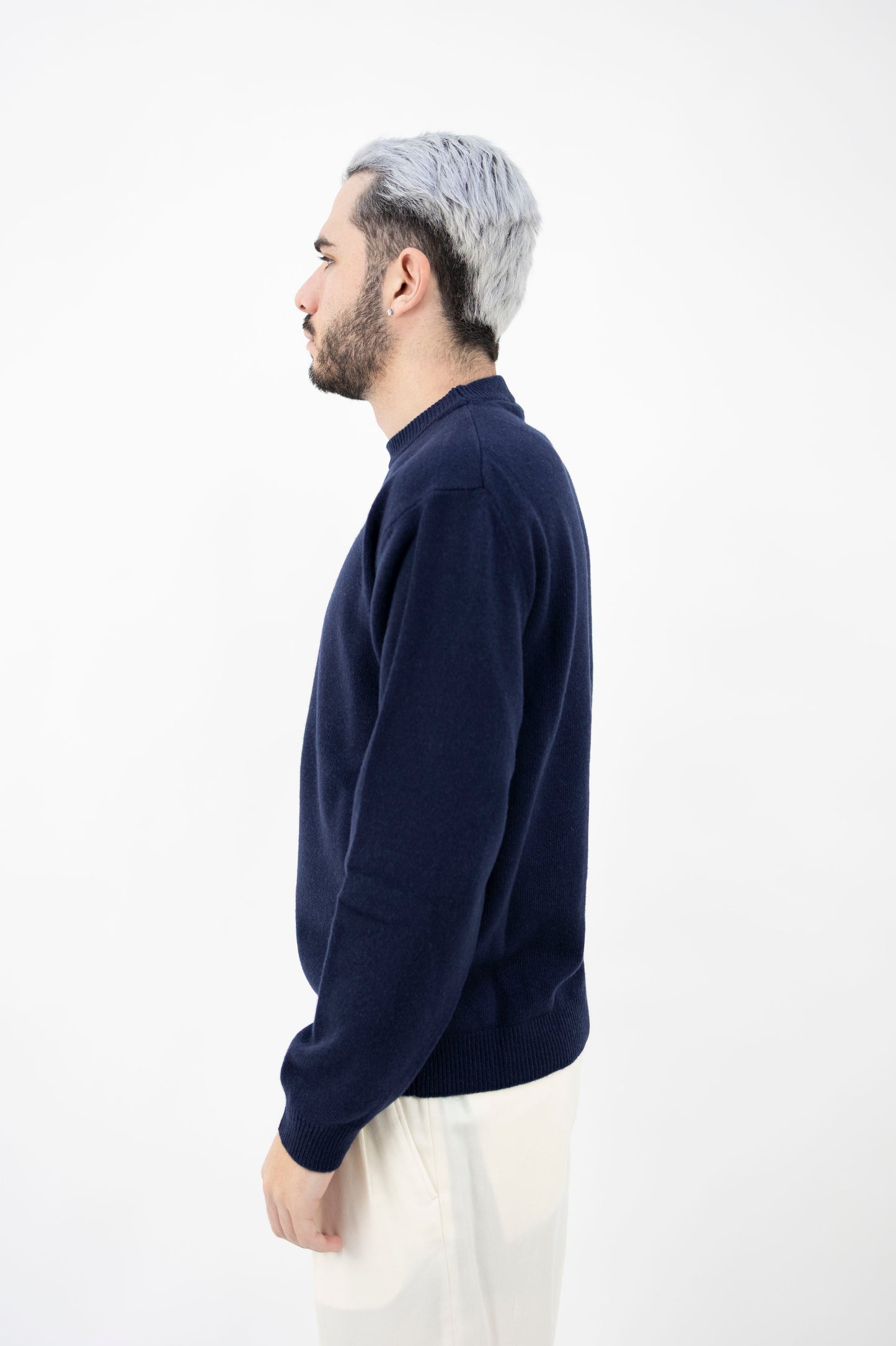 PARICOLLO IN LANA&CASHMERE BLU NOTTE DF0067 023 DANIELE FIESOLI