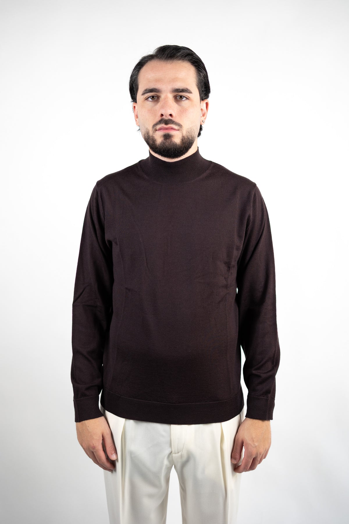 MAGLIA LUPETTO IN LANA MERINO EXTRAFINE DANIELE FIESOLI