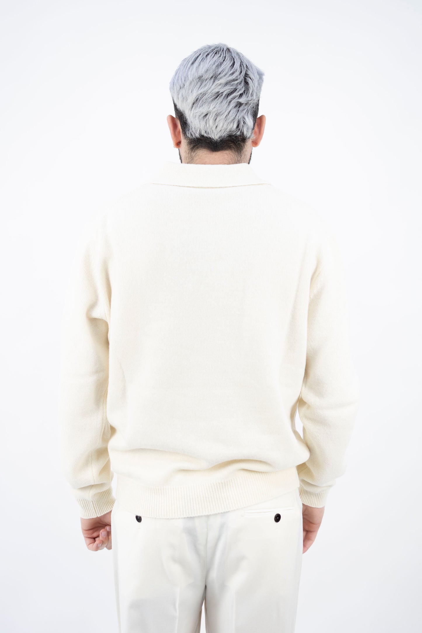 POLO SKIPPER IN LANA&CASHMERE NUVOLA DF0073 0100 DANIELE FIESOLI