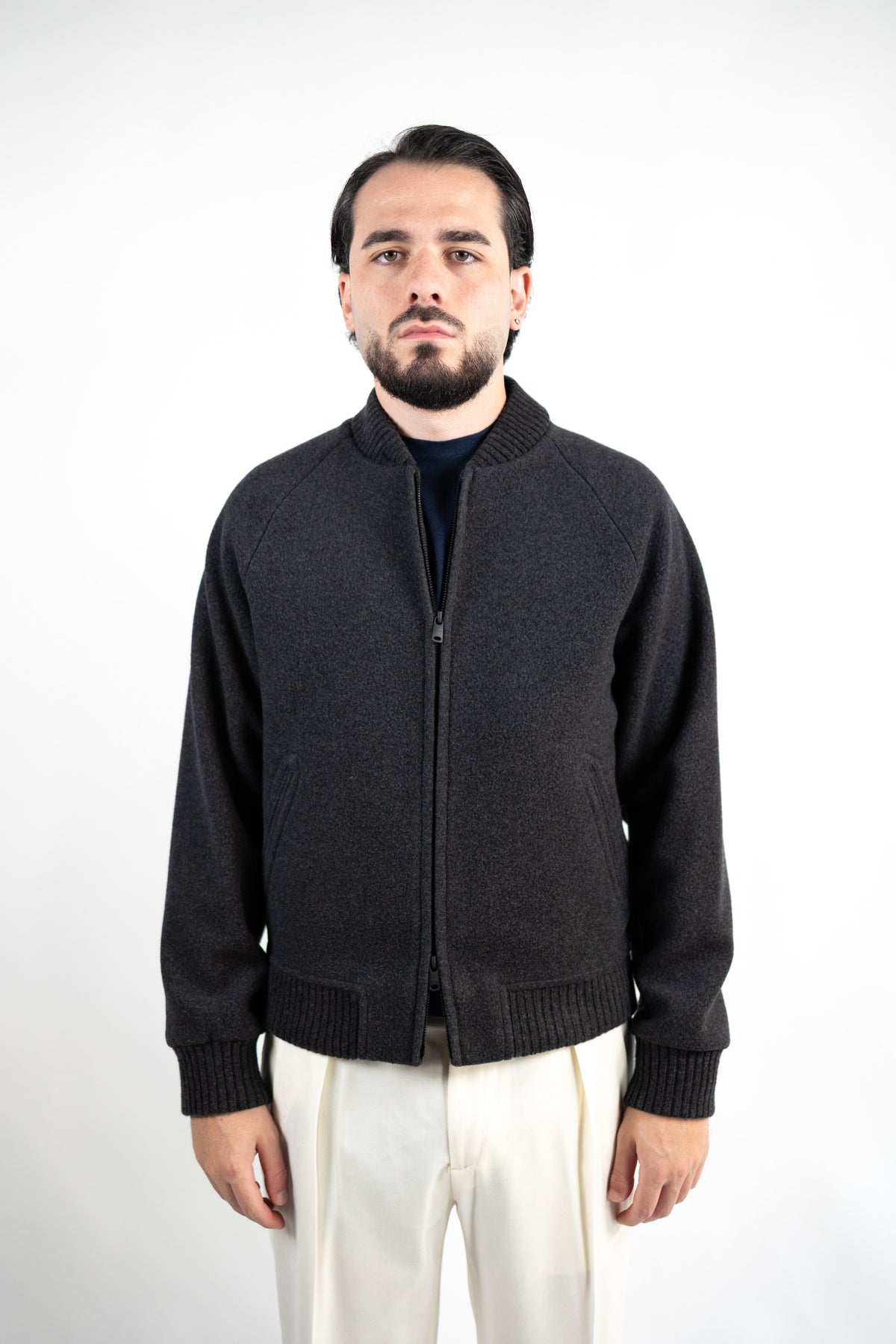 BOMBER ZIP LUXURY WOOL CIRCOLO 1901