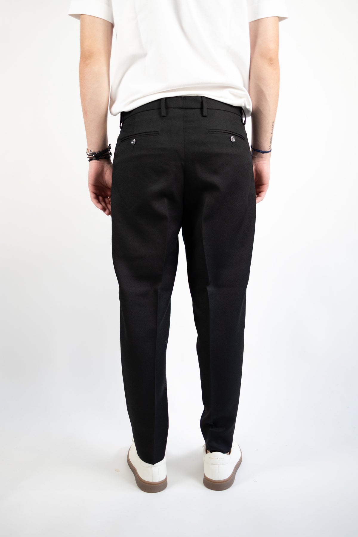PANTALONE PORTOBELLO NERO  QUATTRO DECIMI BY BRIGLIA 1949