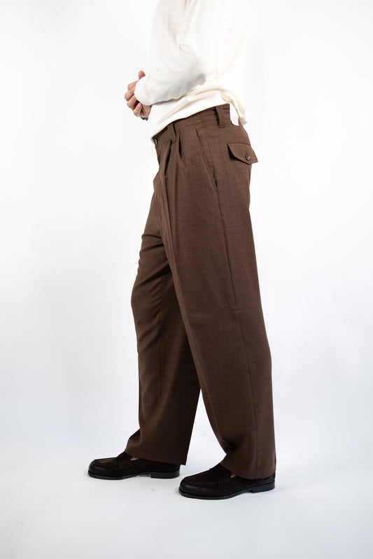 PANTALONE MARK IN LANA TABACCO L.B.M.