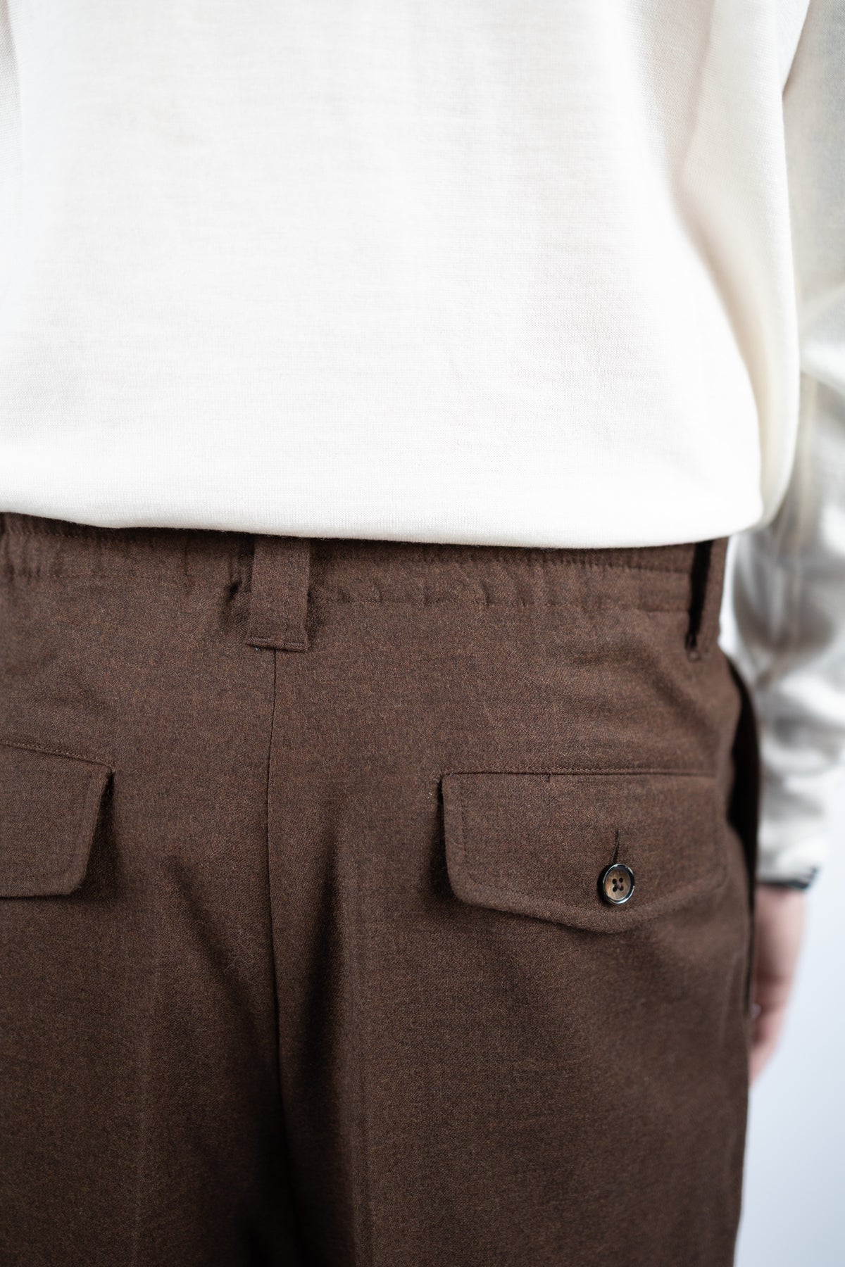 PANTALONE MARK IN LANA TABACCO L.B.M.