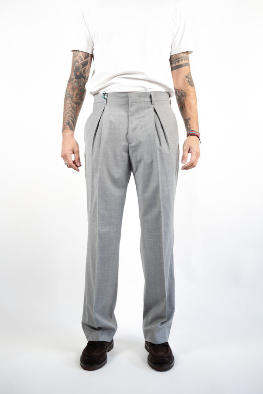 PANTALONE LUCANO FRESCO LANA GREY BERWICH PER GIORDANO LUX STORE