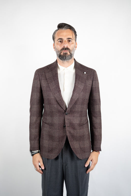 GIACCA MONOPETTO IN LANA ALPACA & SETA LUIGI BIANCHI