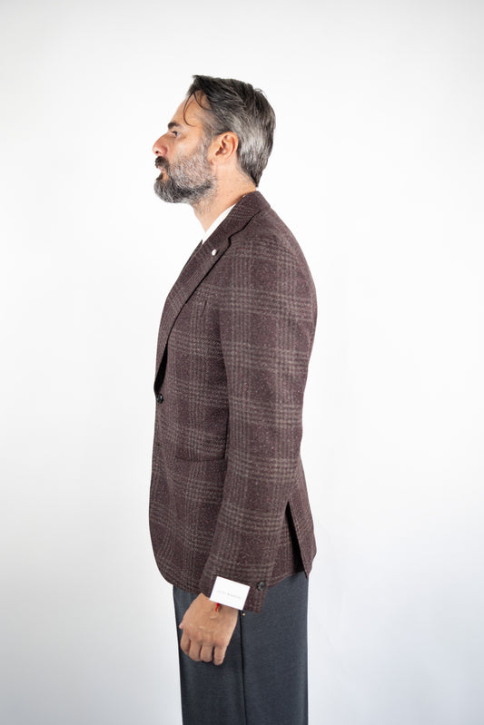 GIACCA MONOPETTO IN LANA ALPACA & SETA LUIGI BIANCHI