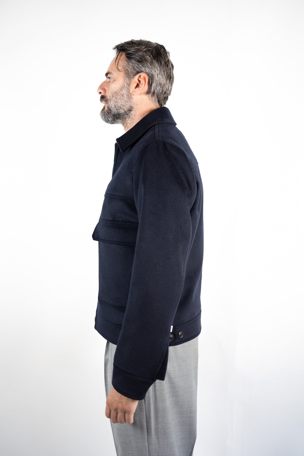 GIUBBOTTO YUMA MISTO NERO BLU NEW YORK RESIDENT