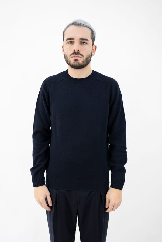 MAGLIA GIROCOLLO IN LANA NAVY 24157/25024 598 GRAN SASSO