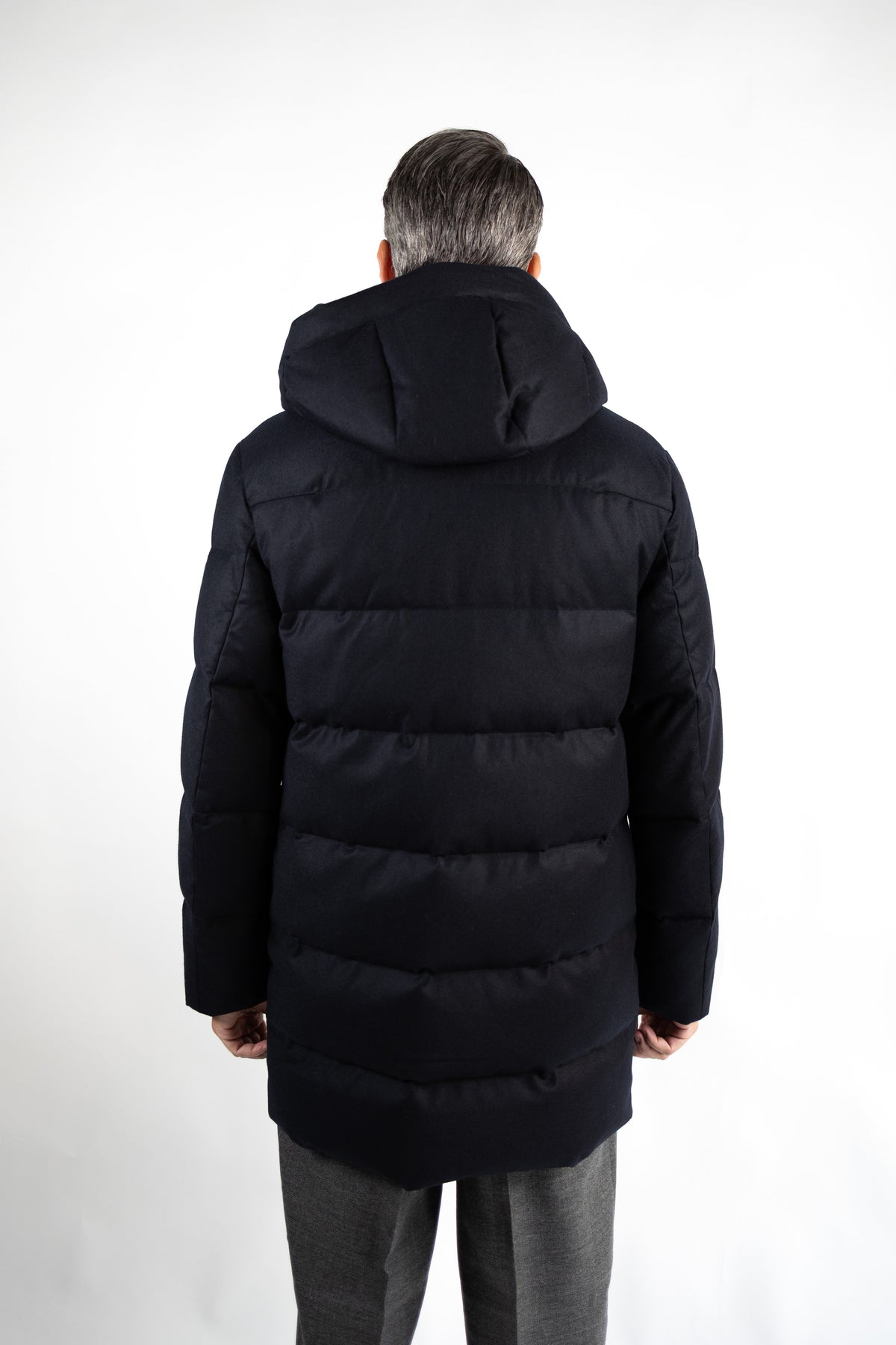 MAGNUS LEVICO PARKA IN TESSUTO PREGIATO LANA & CASHMERE LORO PIANA®