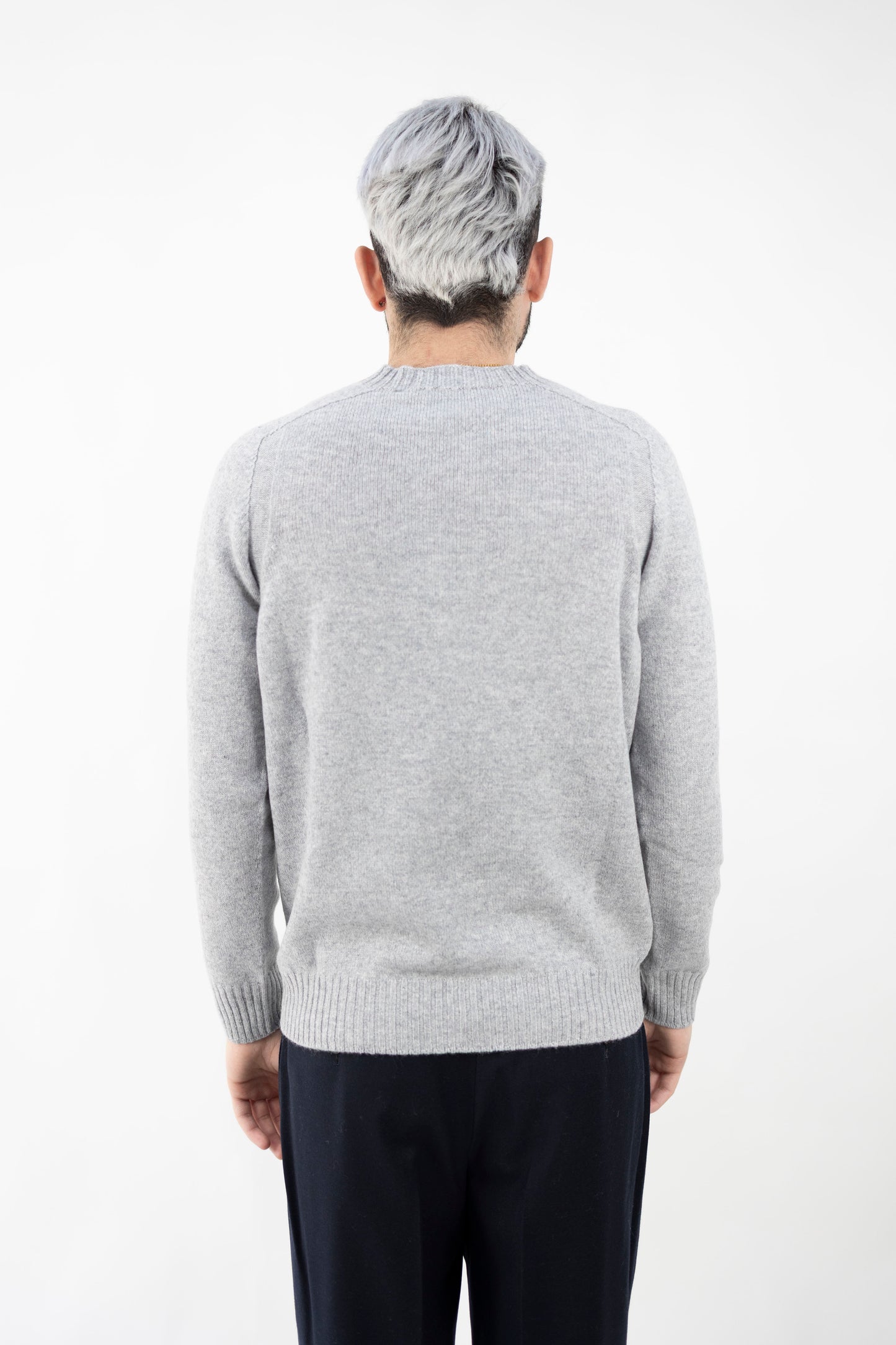 MAGLIA GIROCOLLO IN LANA GRIGIO 24157/25024 071 GRAN SASSO